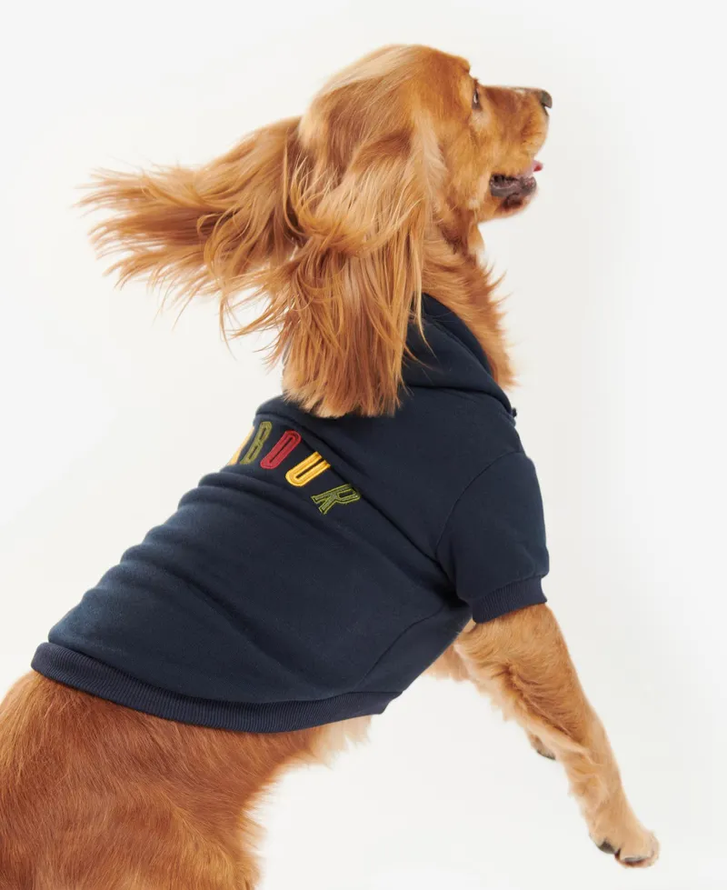 Barbour Dog Hoodie in Navy-1